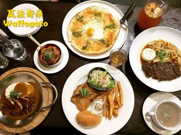 (美食)北市東區「瓦法奇朵Waffogato (敦南店)」超美味安格斯牛排牛肉麵百元有找!