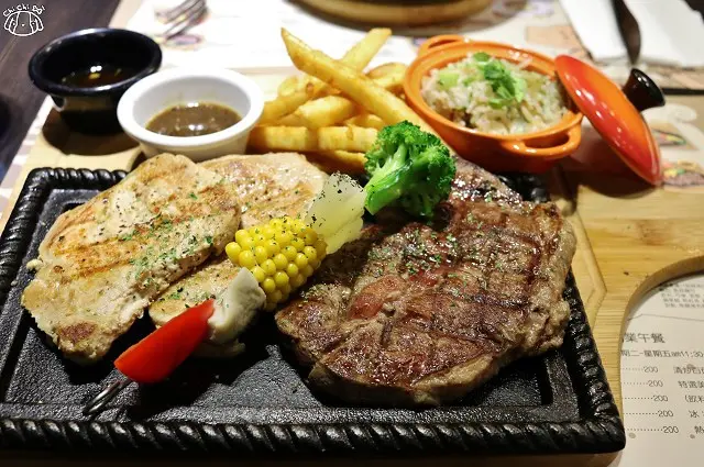 【台北萬華．西門站】苾亞朵炙燒牛排-西門町重量級雙拼牛排推薦．義大利麵