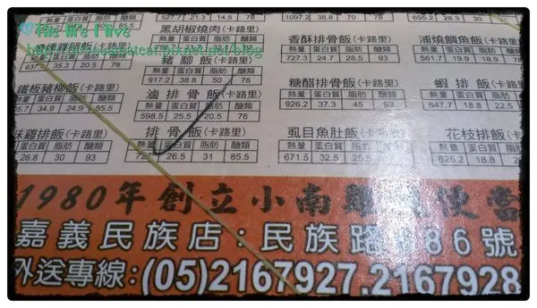 {食記}{嘉義}小南排骨便當~民族店