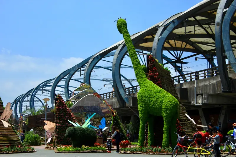 暢遊宜蘭綠色博覽會2017：來去自如的交通、冬山火車站周邊(中)