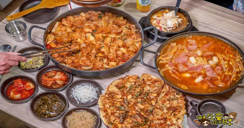 高雄韓式料理推薦 韓屋里 雙鍋來襲！香炒辣雞鍋+酸甜部隊鍋非吃不可~