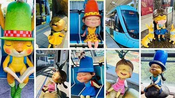 淡水輕軌一日遊│跟著幾米包山包海去旅行│賞櫻看海吃冰│全新幾米彩繪列車│享受低碳環保綠色輕旅行