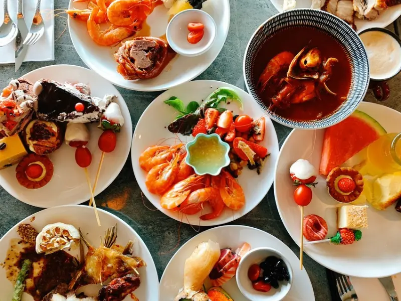 [板橋美食]50樓Cafe挑戰全國最高自助餐@Mega50。美景美食一次蒐羅。附遊戲區/信用卡優惠/壽星優惠