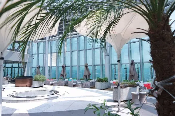 Asia 49亞洲料理及酒廊，新北第一間高景觀餐廳及最高酒吧享受雙北天際線美景，天幕花園渡假風下午茶及南洋風料理|板橋捷運站|Mega50▲女子的休假計劃▼  