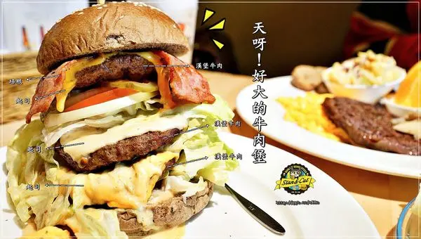 【Stan & Cat 史丹貓美式餐廳】忠孝復興美食～東區美式餐廳，天呀!好大的牛肉堡，必點菜色