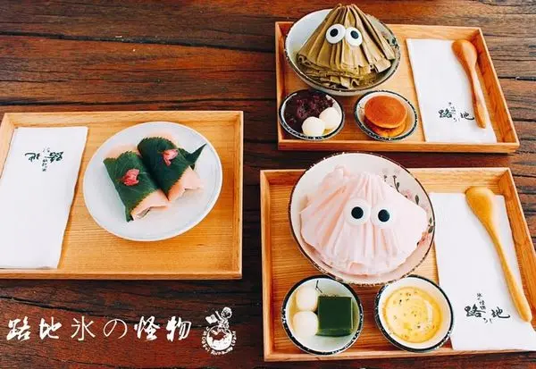 【台中冰品】路地氷の怪物  文心店 / 限定櫻花和玄米口味怪物冰