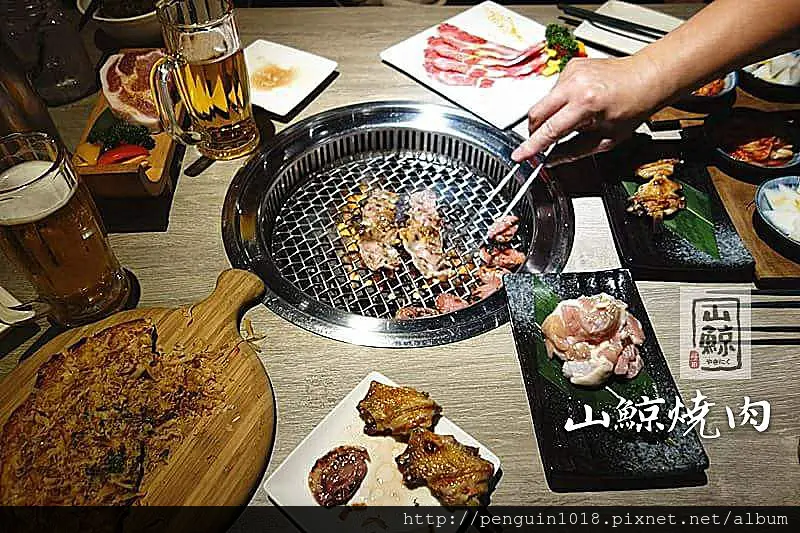 【台中北區】山鯨燒肉；台中燒肉推薦，超滿足的美味燒肉套餐！有趣太空包杏鮑菇，最強無牛套餐！每月限定燈籠之夜妖狐陪你跳舞！合照上傳還送限定肉盤~