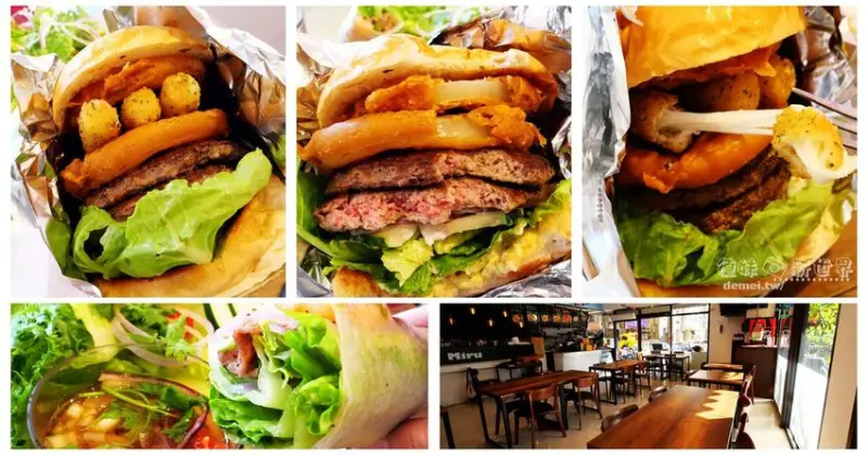 桃園中壢美食推薦【Miru】近內壢大漢堡│新美式風味早午餐廳│多款異國米食與麵食料理 - 德妹看新世界
