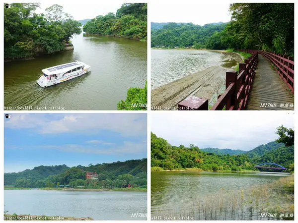 【苗栗。頭屋】明湖蘇堤。明德水庫內的第三座吊橋。眺望魯冰花的拍攝點。海棠島。清澈湖水映照著山丘倒影。置身山水畫的美景中