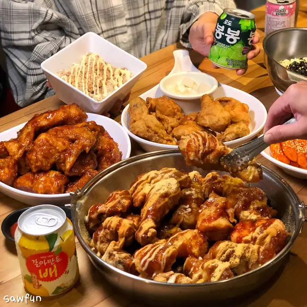 【台北美食】起家雞 처갓집 正宗韓式炸雞 在台灣就能吃的到韓式料理美味 玩遊戲抽韓國機票和一年份炸雞卷 熊掌廚首度聯名 辣年糕 飯糰