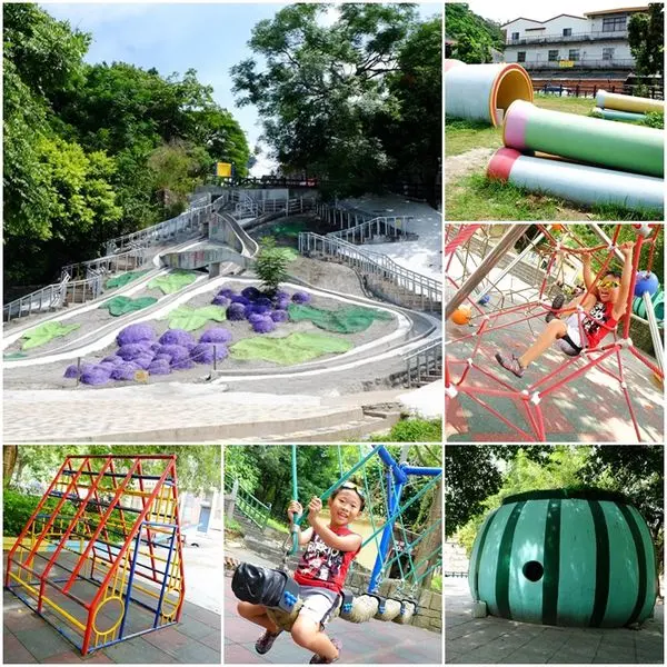 [彰化]全台最長溜滑梯X多種造型器材X沙坑，玩不完的探險樂園～百果山風景區