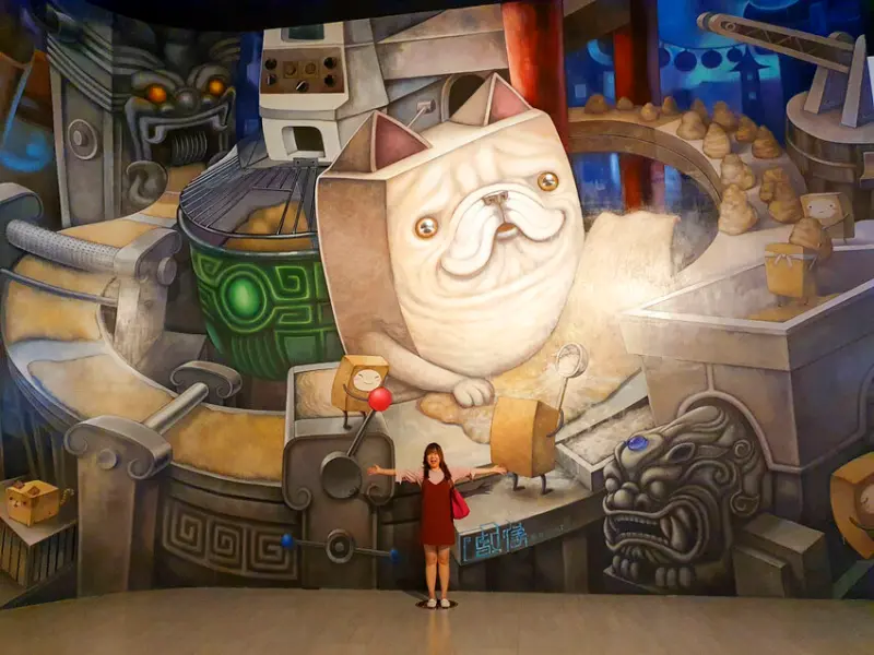 【嘉義觀光工廠】老楊方城市觀光工廠 免費參觀 逗趣3D彩繪牆 伴手禮