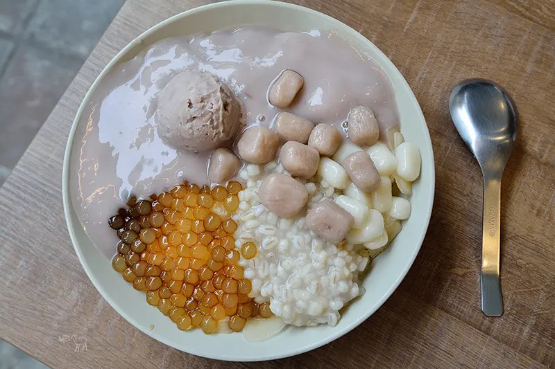 阿爸の芋圓:好吃特別的芋泥粉圓蔗片冰