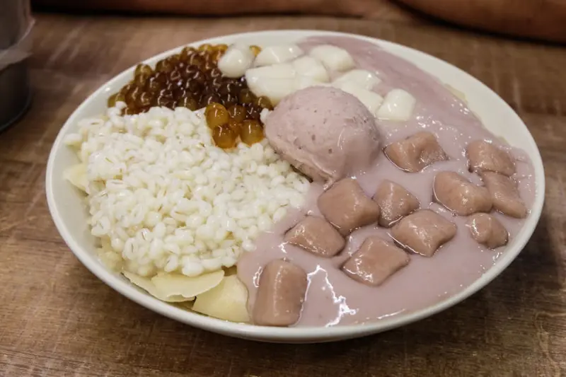 樂華夜市-阿爸的芋圓，超清爽蔗片冰+濃郁芋泥- Lexies Blog，寫食派