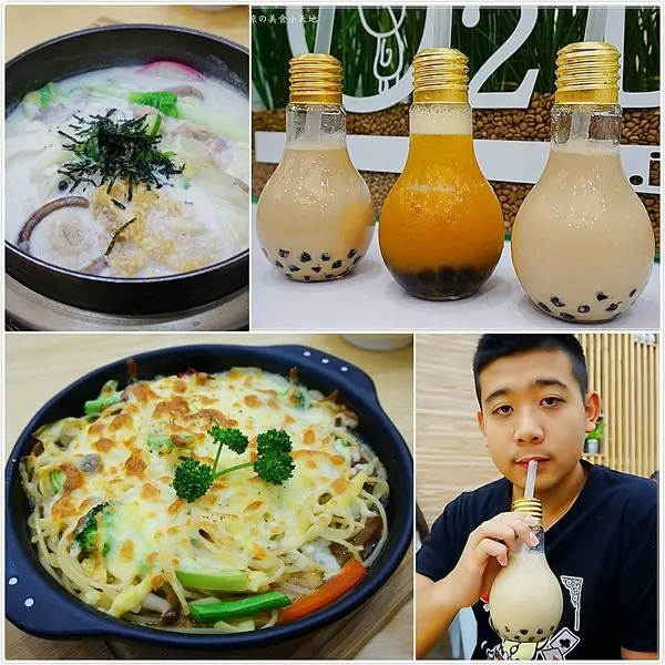 『台中。霧峰區』歐兔啡食館║|發現超酷燈泡飲?只要點餐+25元就有燈泡珍奶，燈泡百香QQ/極推蒙古牛奶烏龍麵，整碗吃光光真是大呼過癮啊！(免費wifi/插頭/不限時/免收服務費)