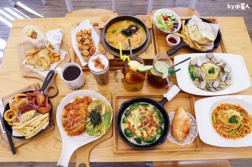 霧峰平價義大利麵，近亞洲大學美食餐廳，歐兔啡食館，有超好玩章魚燒DIY！