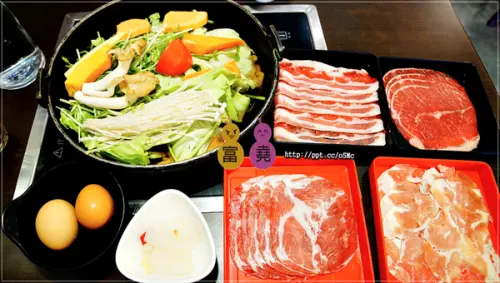 【富堯壽喜燒】士林平價火鍋～ＣＰ值高，超平價，免收服務費，豬／牛／雞／青菜／飲料，無限吃到飽