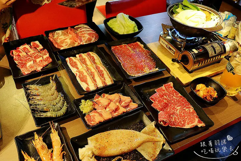 【羽諾食記】『武仕日式炭火燒肉』❤大片和牛吃到飽❤新北市興南夜市/捷運南勢角站燒烤吃到飽推薦