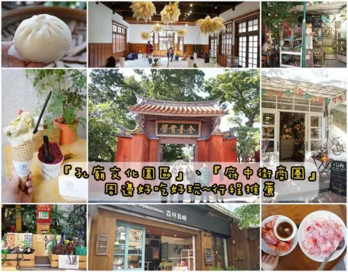 【台南中西區】『孔廟文化園區』、『府中街商圈』周邊好吃好玩行程推薦