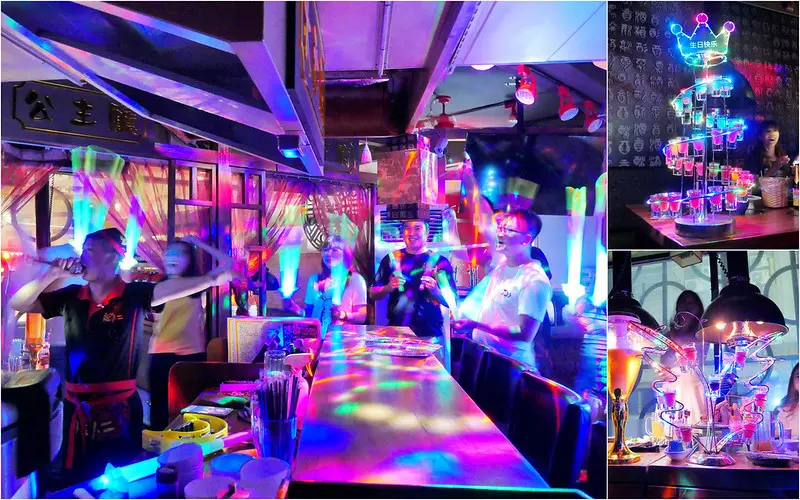 店小二串燒VS燒肉_台中宵夜：壽星快來！超浮誇狂歡七彩調酒預約免費送！各國料理啤酒好吃豐盛！