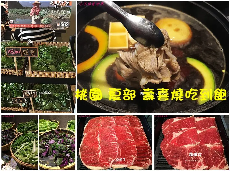[桃園吃到飽推薦] 夏部 壽喜燒 鍋物吃到飽.副餐選擇多.小農直送野菜.鴨油飯.奶茶三兄弟