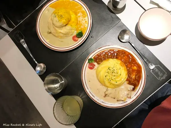【台北美食】大安六張犁 陸角Omurice雙醬歐姆蛋包飯。值得回訪的雞腿x漢堡排x雙醬的美味文青餐廳。