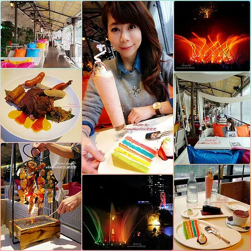 ◎【(碧潭) 水灣BALI 景觀餐廳】水岸第一排，水舞季的搖滾區～必點彩虹蛋糕超吸睛！