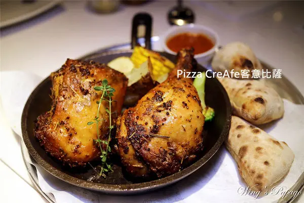 ［內湖內科］Pizza CreAfe客意比薩 / 內科西湖店。創造自己的披薩／窯烤披薩／義式烤雞。捷運西湖站。愛評體驗團。