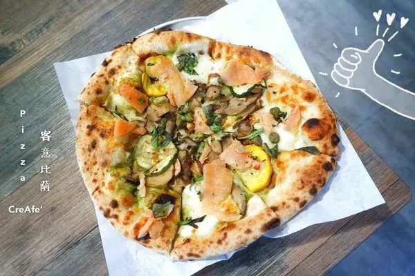 Pizza CreAfe客意比薩/內科西湖店，來DIY一份獨創比薩吧！ |西湖站 |內湖科學園區 |體驗團▲女子的休假計劃▼