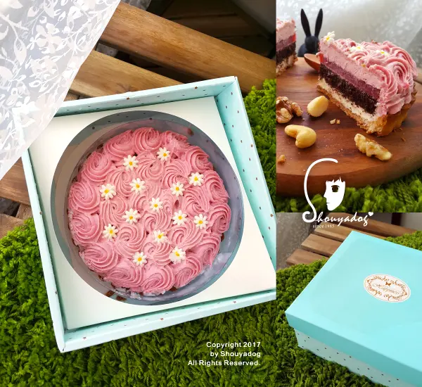 【蛋糕甜點】喬伊絲手作甜品 獨家特製可爾必思乳酪餡 法國覆盆子Ｘ草莓法式軟凍 花漾覆盆莓        
      