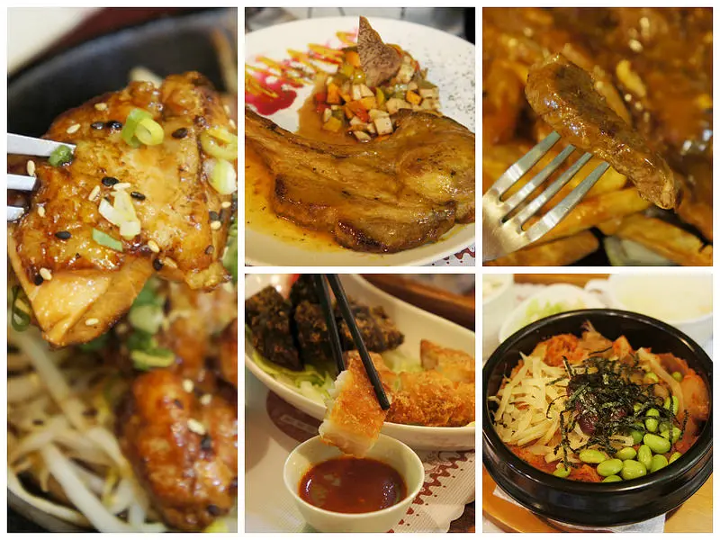 歐夏蕾OSHARE! 複合式餐廳│正宗韓式拌飯VS爐烤戰斧芥末豬排