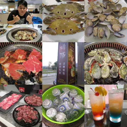 *台南美食*排隊燒物，全國首家迴轉燒物店，超大牡蠣、三點蟹吃到飽，調酒無限暢飲!