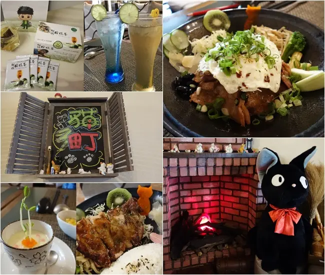 《新竹》貓町-日式．洋食．創意料理～厚切燒肉飯大口吃肉超過癮！友善寵物／親子，超多貓咪擺設讓人尖叫！還有知名翔琪檸檬茶唷