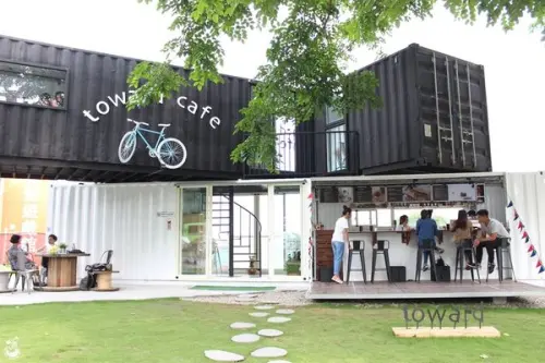 【台中西屯區。咖啡店】Toward Cafe 途兒咖啡 // 在貨櫃屋喝咖啡，自行車友的中繼站，還有騎來速