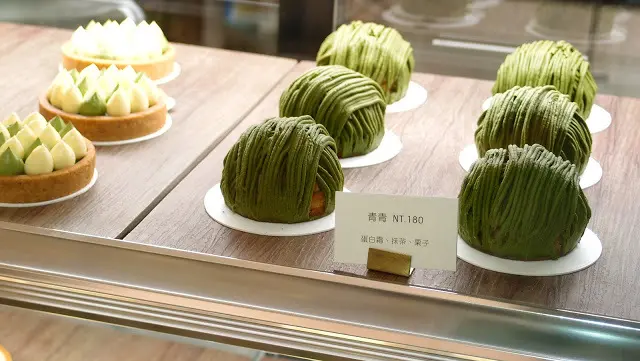 抹茶蒙布朗好好吃啊~~~木白咖啡甜點
