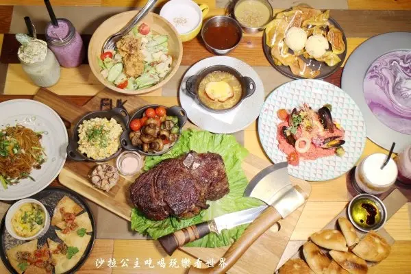 中山區人氣餐廳/肉控照過來『棧F-U Kitchen直火廚房-戰斧專門店』原木炭烤/包廂/捷運中山站