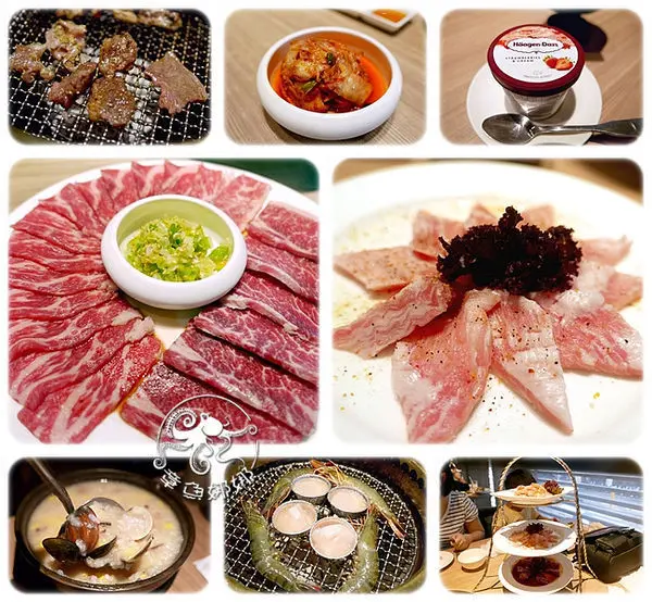 台中人氣燒肉餐廳【屋馬/文心店】人氣指數高，雙人套餐1580至2180元，暖暖雞湯隨桌附上，生菜、蔥花免費續，60元升級海鮮粥。