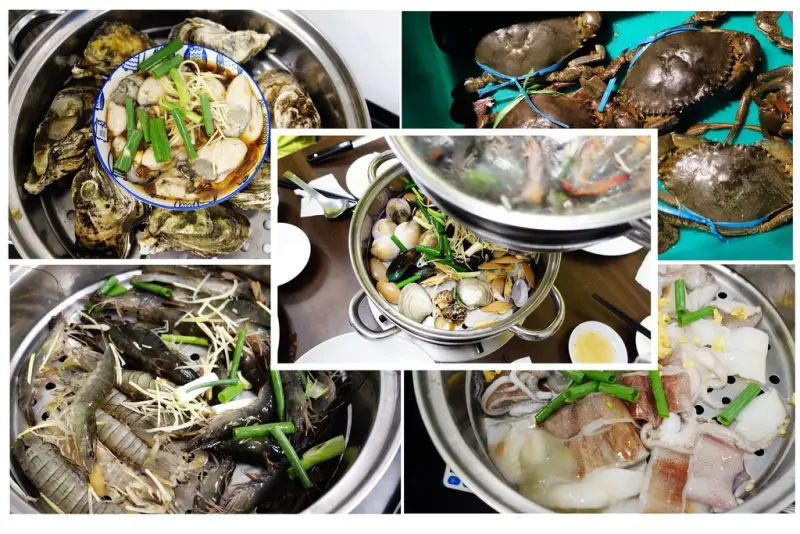 今夏最夯的海鮮新吃法  蒸氣海鮮桑拿鍋 ~海鮮一堆堆 一層又一層 不同吃法海鮮塔各有特色!!