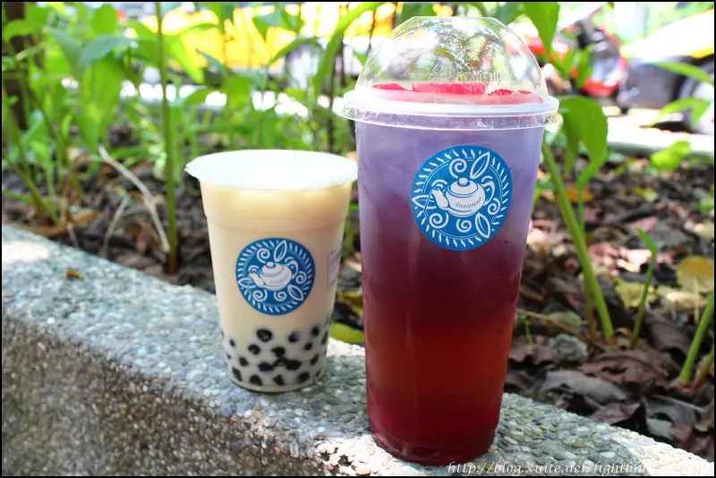 [ 民生社區美食 ] 沙瑪茶飲～蝶豆花新進化，有機玫瑰與荔枝醋的幻蝶凡爾賽(已歇業)