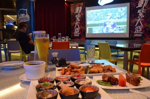 Lamigo棒球餐廳~~台北信義．猿風．美味餐點搭配超大螢幕Live直播讓現場氣氛超high