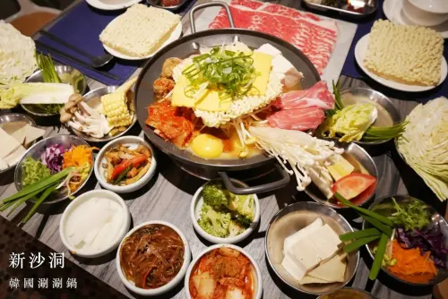 【台北大安】新沙洞韓國涮涮鍋 | 韓國老闆來台開店，正宗韓式清雞湯/部隊鍋，超豐盛雙人套餐。國父紀念館站