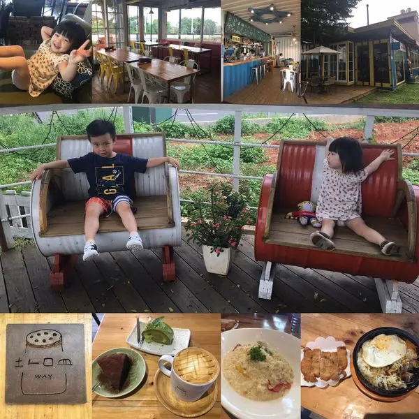 【中壢】「好好拍，熱門拍照打卡景點~塩WAY義式餐坊(藍黃色貨櫃屋/義式料理/手作甜點/咖啡/下午茶)」