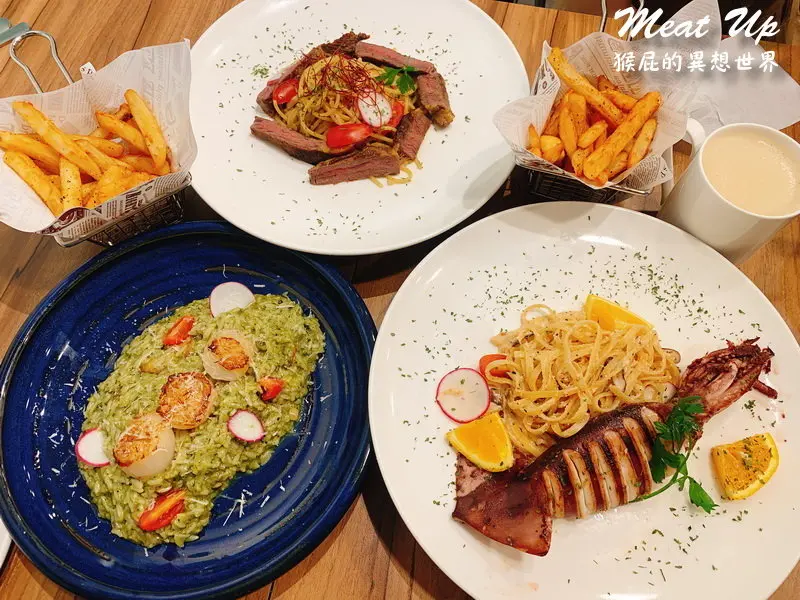 【台北西門】西門町網美餐廳-Meat Up！台北IG打卡餐廳！食尚玩家推薦西門町美食！Meat Up有賣漢堡、義大利麵、燉飯、舒芙蕾！內有meat up菜單2019！(西門町美食、西門町餐廳) @猴屁