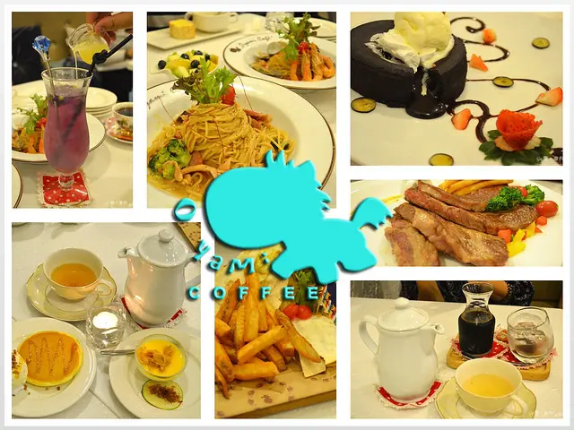 【新北。食記】來去找回少女心!! 夢幻 Tiffany 童話般的下午茶!! ─  Oyami Cafe (板橋下午茶/義大利麵/鬆餅/捷運新埔站)