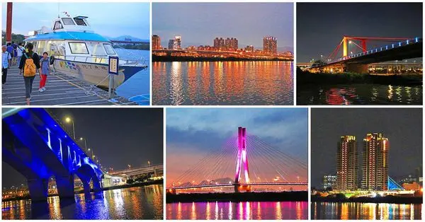 【台北旅遊】水上巴士夏季限定新店溪夜航-倒映在河中的波光粼粼