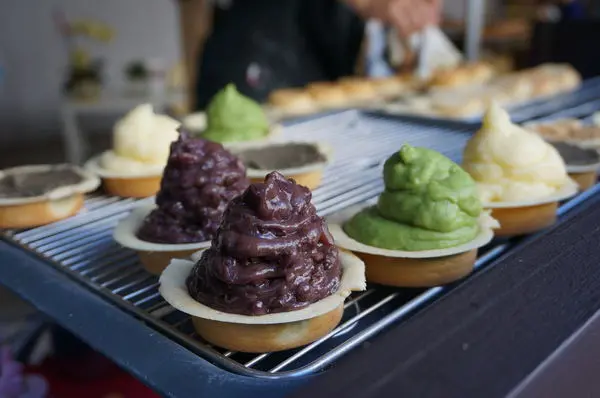 甜在心.紅豆餅-媲美霜淇淋高度的爆漿抹茶紅豆內餡,巴不得直接挖來吃了(一個只要10元!!!)