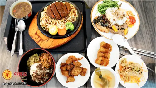 【齋之傳說】市政府素食～超平價美食，超推薦鐵板神戶牛排／素滷飯／麥克雞塊飯，配菜任選四種，味道跟葷食一樣美味