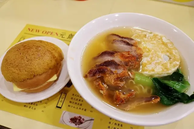 【台北美食】元朗茶餐廳(港墘店)-『港墘站』內湖平價港式茶餐廳 菠蘿油．叉燒公仔麵