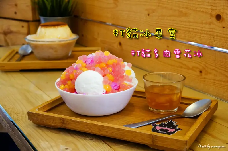 ((嘉義市)) 每日限量「打貓多肉雪花冰」繽紛吸睛 夢幻系冰品美到嫑嫑的 盛夏來襲必吃芒果冰消暑【打貓冰果室】