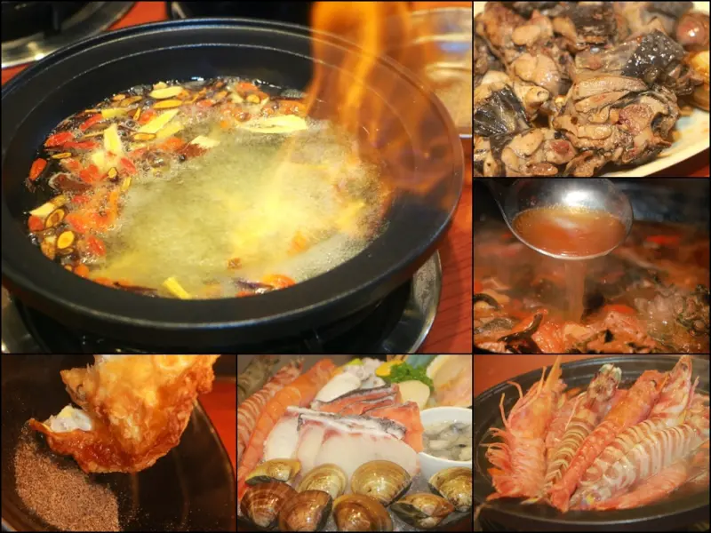 台中美食推薦萬客什鍋石頭火鍋專賣店》台中火鍋 逢甲的深夜食堂 傳說中會噴火的燒酒雞鍋 超清甜烏骨雞湯頭讓人垂涎三尺 【旅人狂潮@玩拍札記】